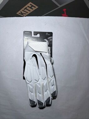 Nike  D-Tack 6.0 Lineman NFL Football Gloves White/Black PGF946-184 Size 2XL